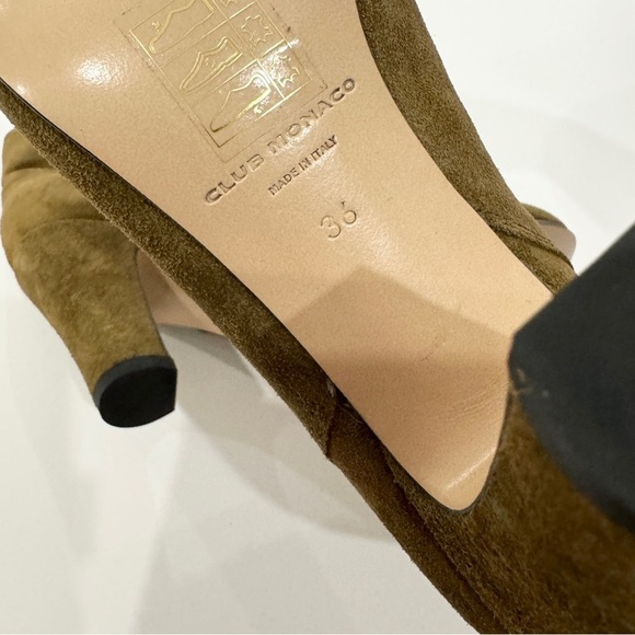 Club Monaco genuine suede ankle booties NEW - Picture 6 of 8